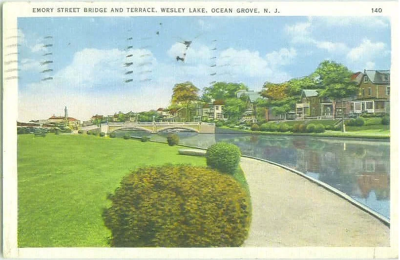Emory Street Bridge (1938) After decades of use and maintenance concerns, the iron structure was replaced by a new ornamental concrete bridge begun in 1931 and opened in 1932 as part of a jointly funded modernization of the lake crossings.