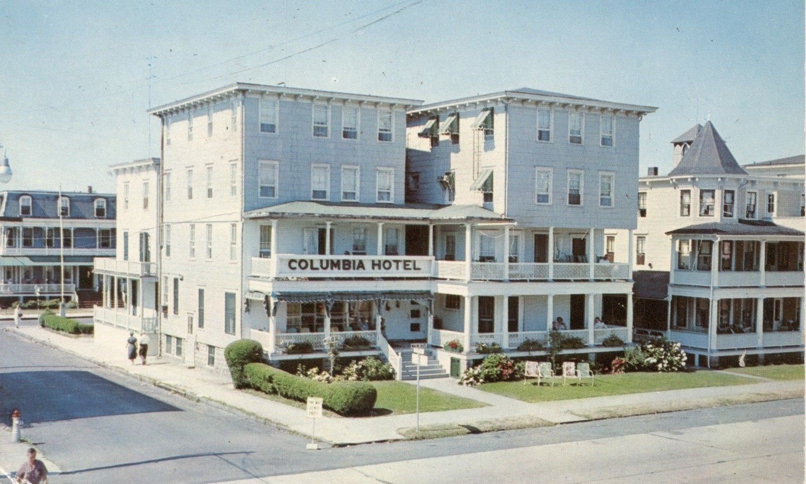 The Columbia Hotel: 20 Main Ave (1959) The Columbia Hotel, later connected to the historic Olive House, underwent a major expansion in 1974 with remodeled rooms, new elevators, and modern amenities, serving year-round guests. By 1992, the hotel faced