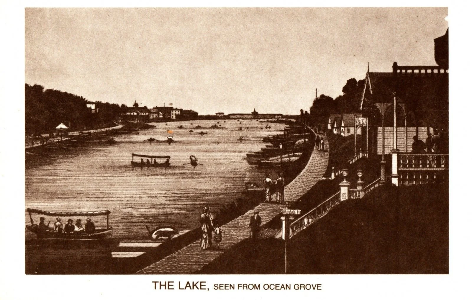 Wesley Lake view from McKendrie Park (1870-1898)