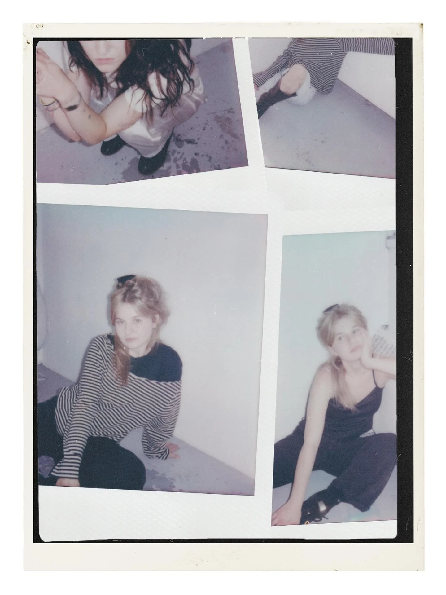 margot par moi, moi par margot sur polaroids