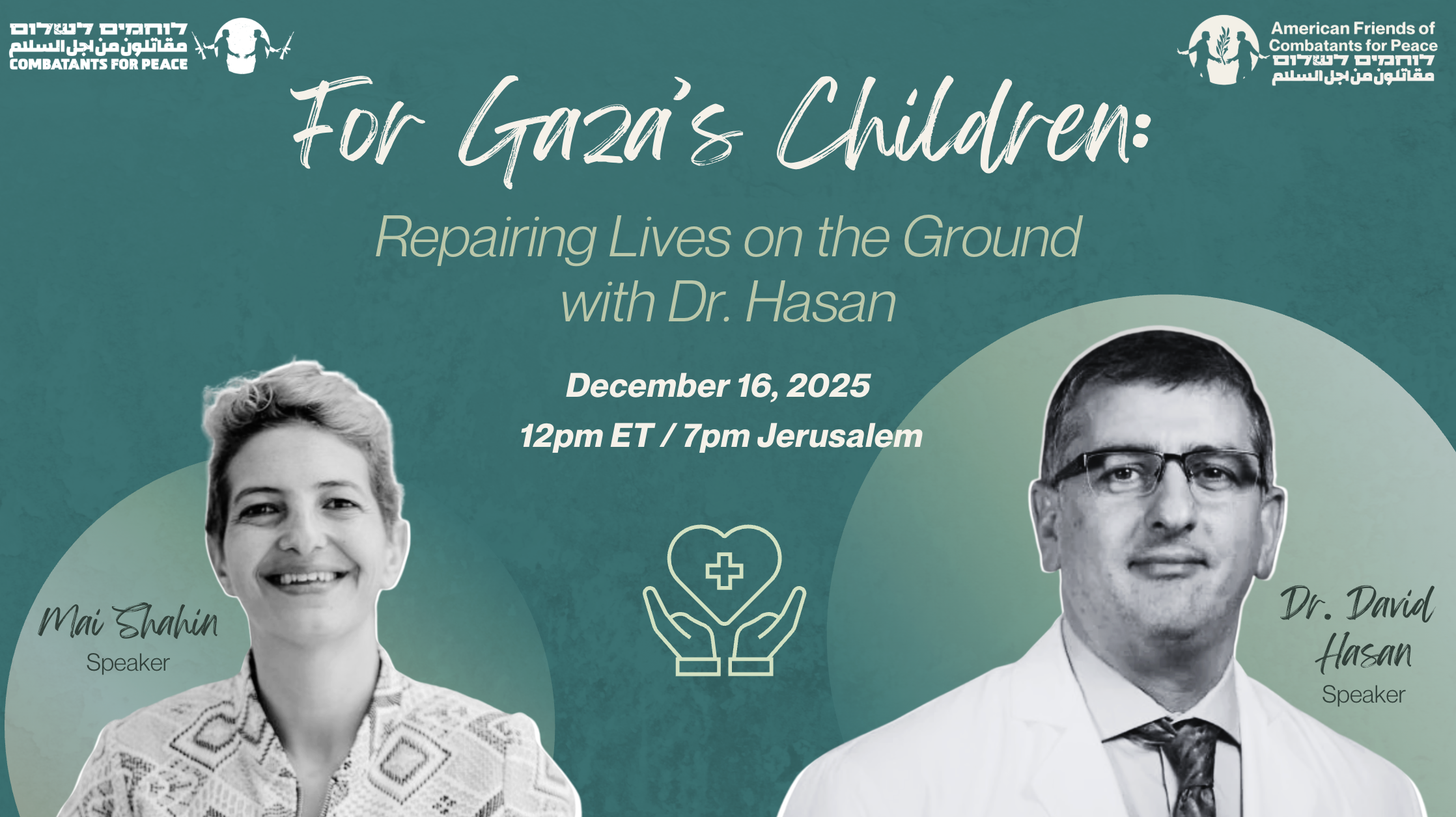 For Gaza’s Children: Repairing Lives on the Ground with Dr. Hasan