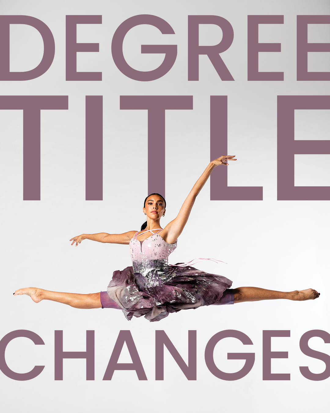 The School of Dance is Updating Degree Titles!