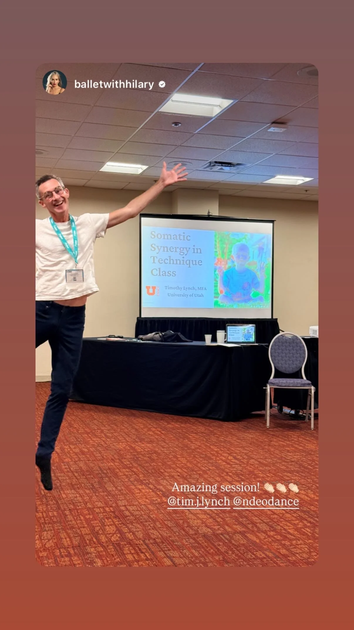 Timothy Lynch Presents “Somatic Synergy” at NDEO Conference