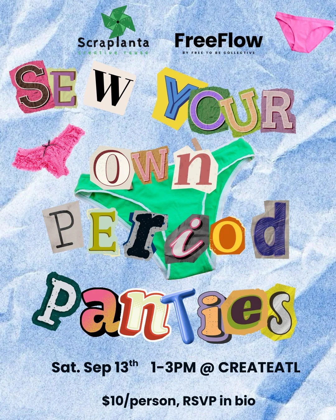 Scraplanta X FreeFlow Sewing Workshop!