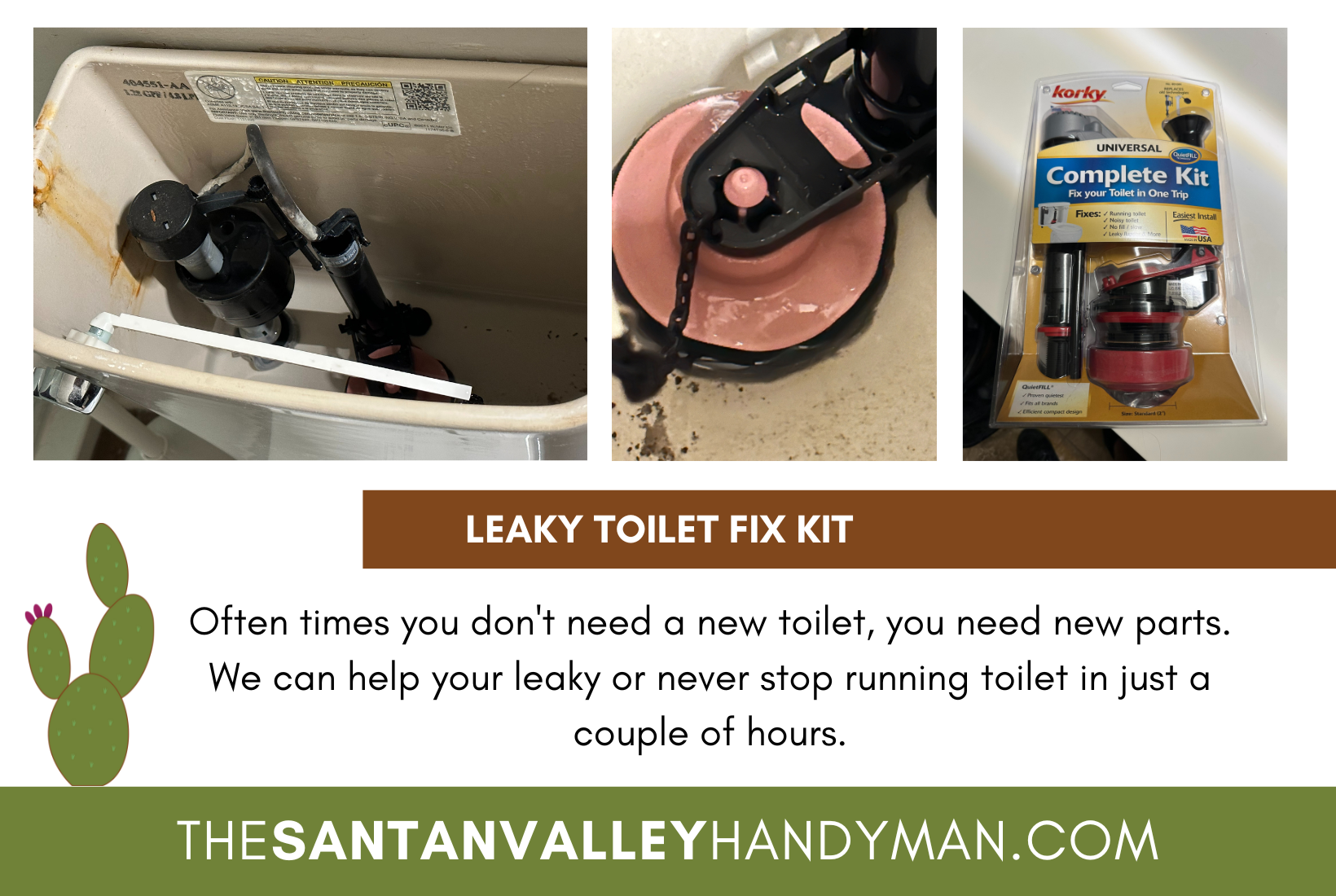 Leaky Toilet Repair by San Tan Valley Handyman
