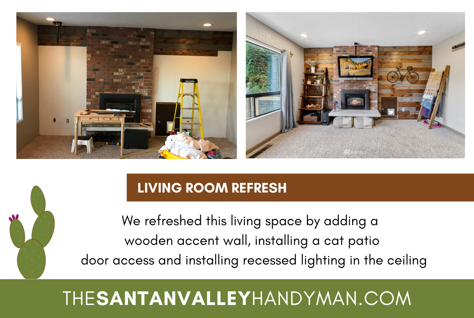 Living room remodel by San Tan Valley Handyman