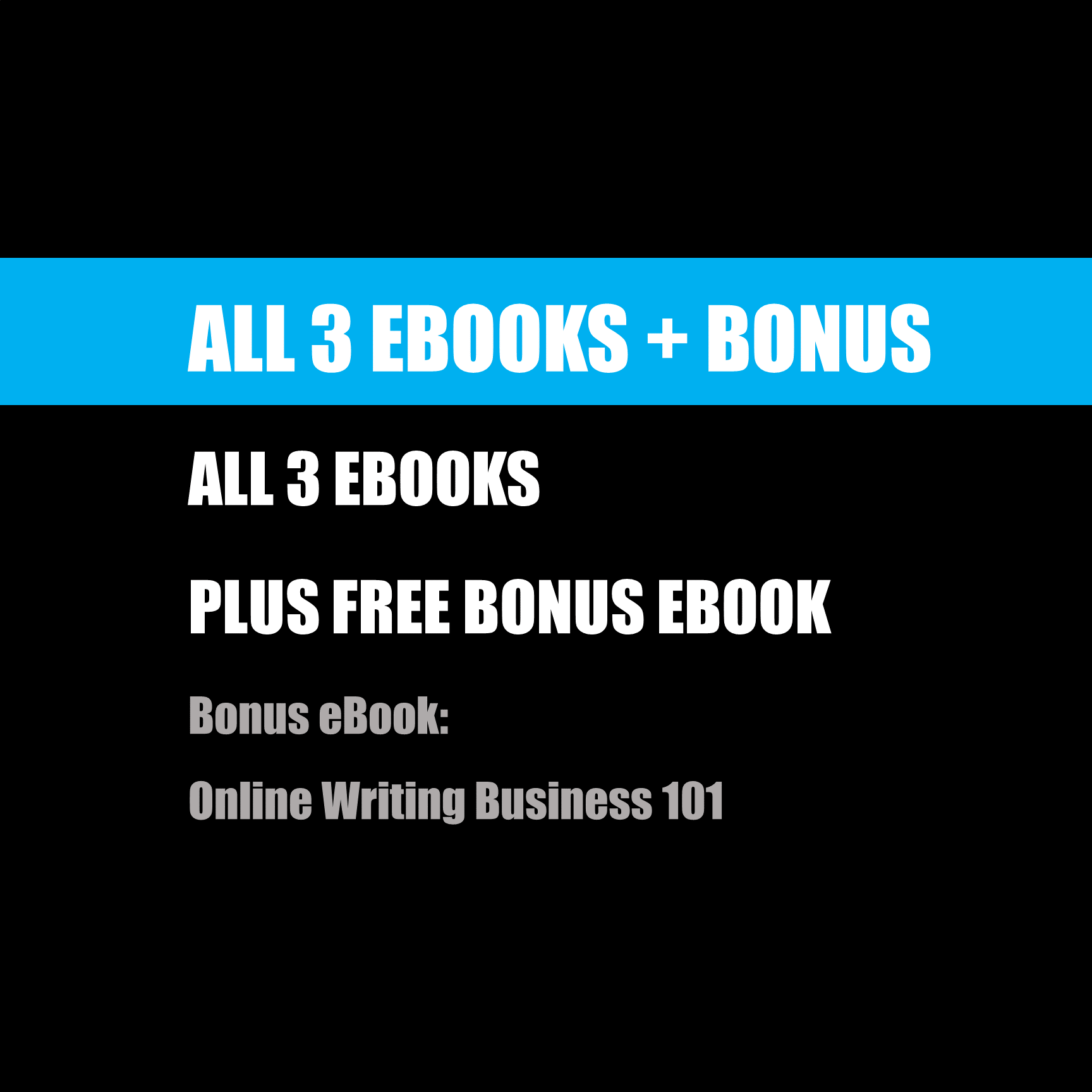 All 3 eBooks Plus FREE Bonus eBook – 60% OFF (Expires Soon)