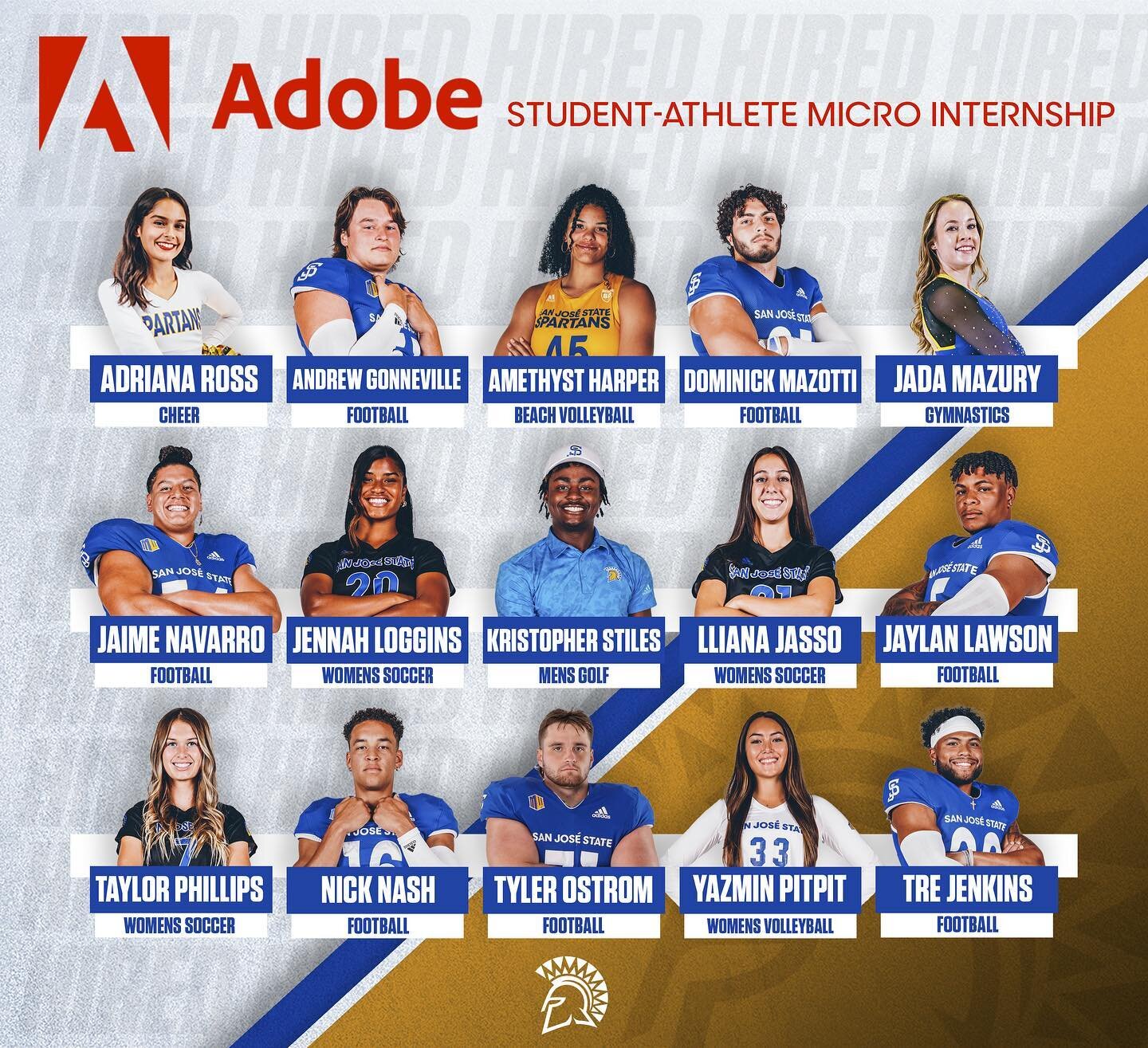 Today is the day! Kicking off the summer with
15 Spartan Student Athletes working at Adobe this summer!

Creating a Championship Life
#BeyondSparta