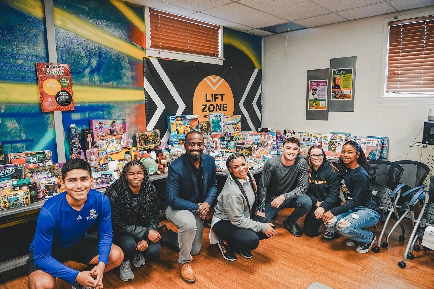 We collected over 370 toys to donate to the African American Community Service Agency!