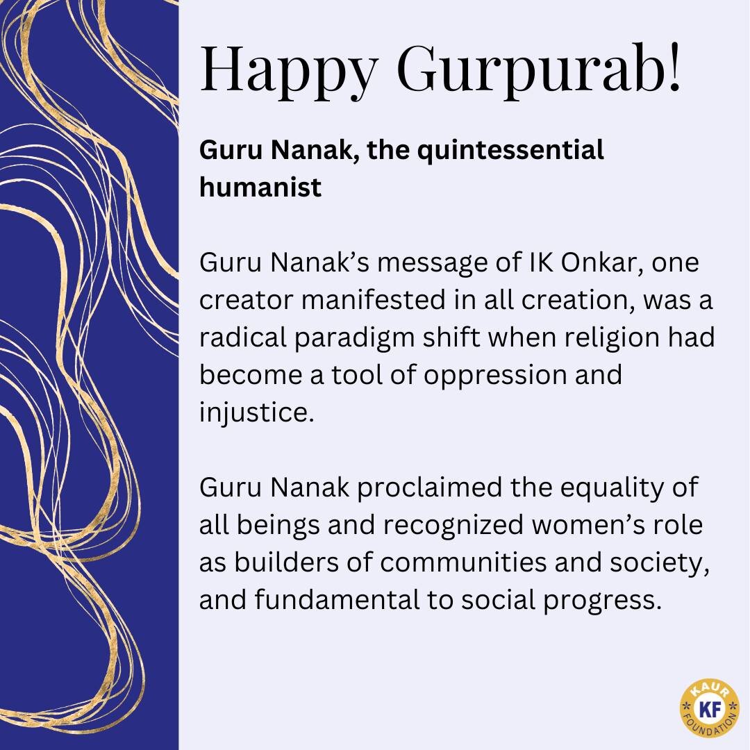 Happy Gurpurab!

Guru Nanak, the quintessential humanist 

Guru Nanak&rsquo;s message of IK Onkar, one creator manifested in all creation, was a radical paradigm shift when religion had become a tool of oppression and injustice. 

Guru Nanak proclaim