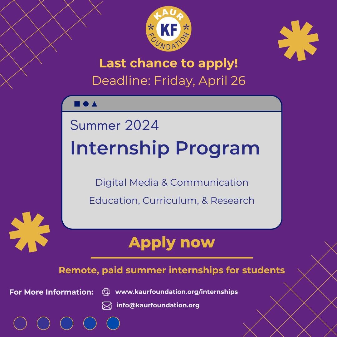 Only 3 days left to apply for a summer internship with us!

This year we are #hiring a small group of 2-3 students to work on projects in primarily in the areas of (1) research and curriculum development and (2) communications, digital media, and wri
