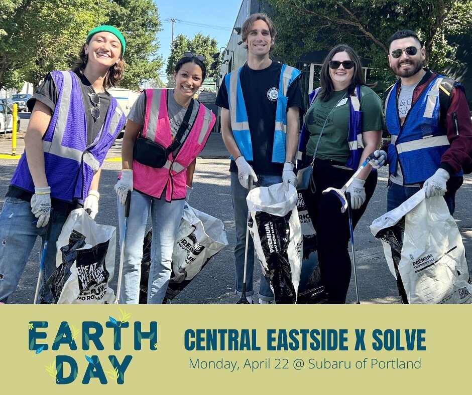 Join us for our Earth Day Clean Up in the @centraleastside! Volunteers will meet at Subaru of Portland and will be working side by side with local businesses and community members to pick up trash in this business district!

📍The @subaruofpdx | 107 