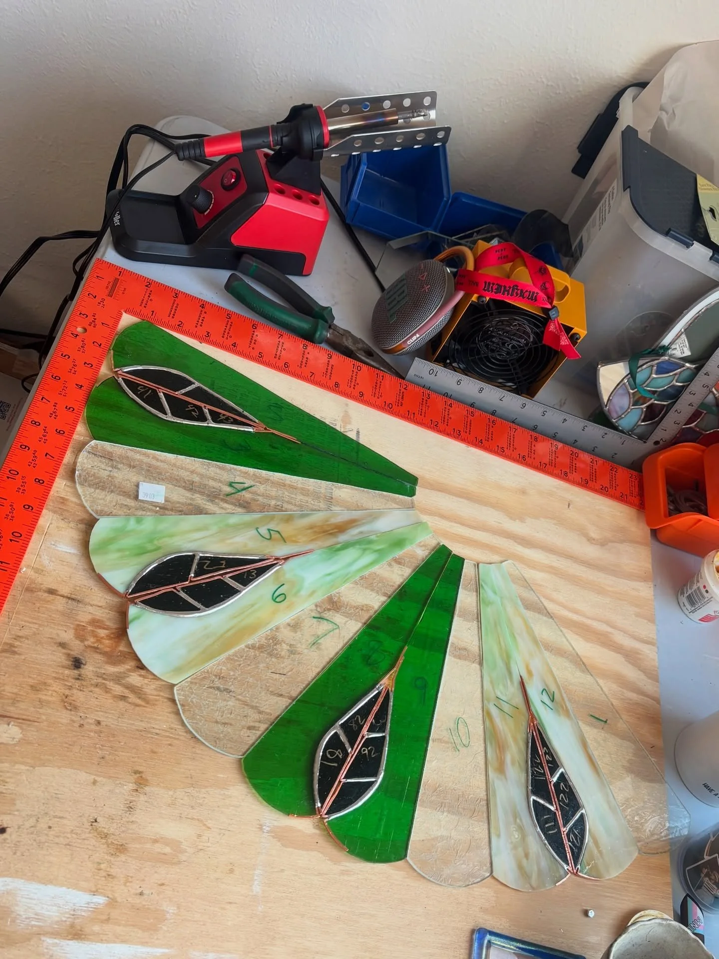 I&rsquo;ve been having a lot of studio and work time to play around. I&rsquo;m so excited about some of these new projects (: 
-
-
#artist #stainedglass #glassart #stainedglassart #glasslamp #studio #artstudio #artiststudio #glassstudio #stainedglass