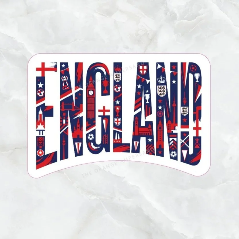 England Soccer Icons Sticker