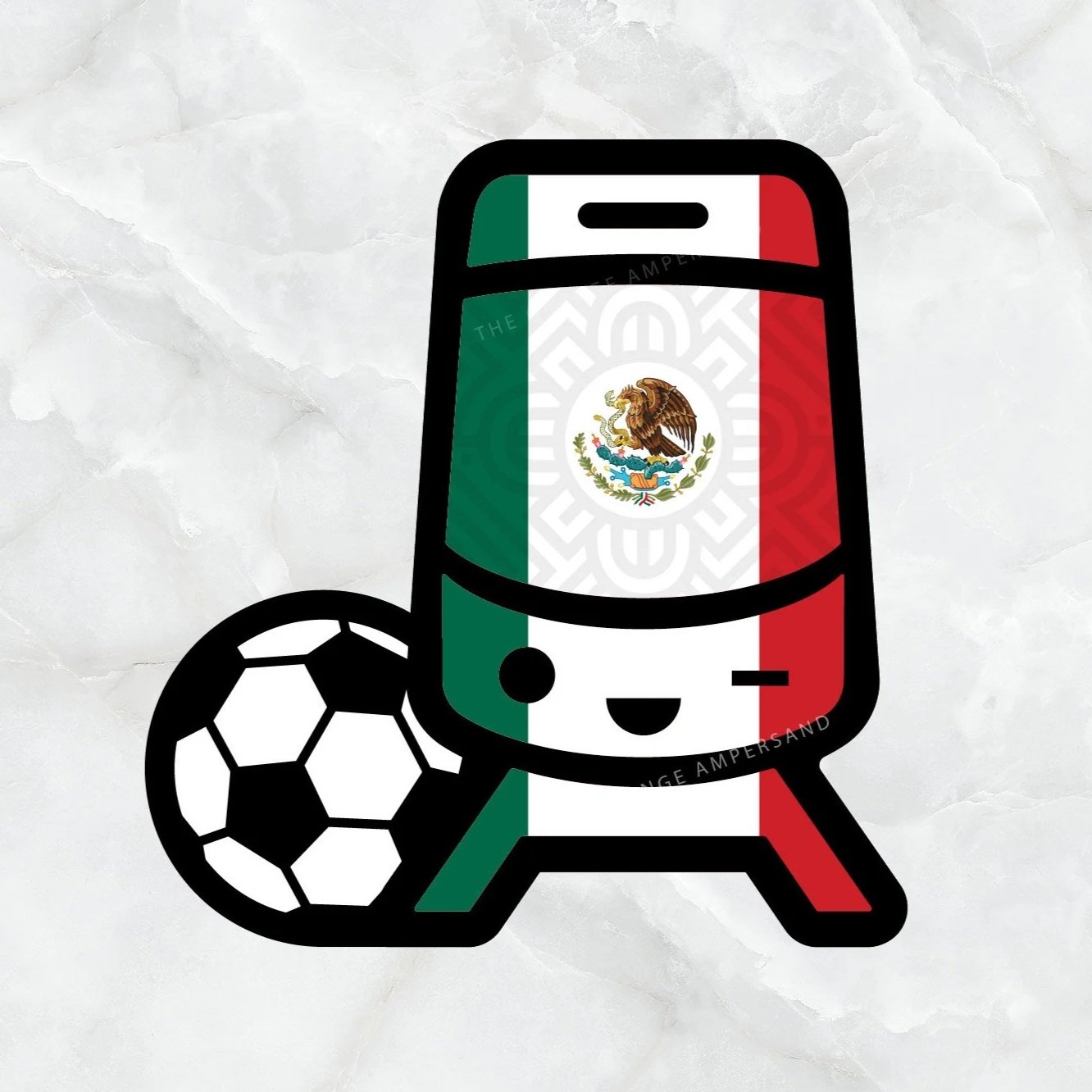 Mexico KC Streetcar Soccer Sticker