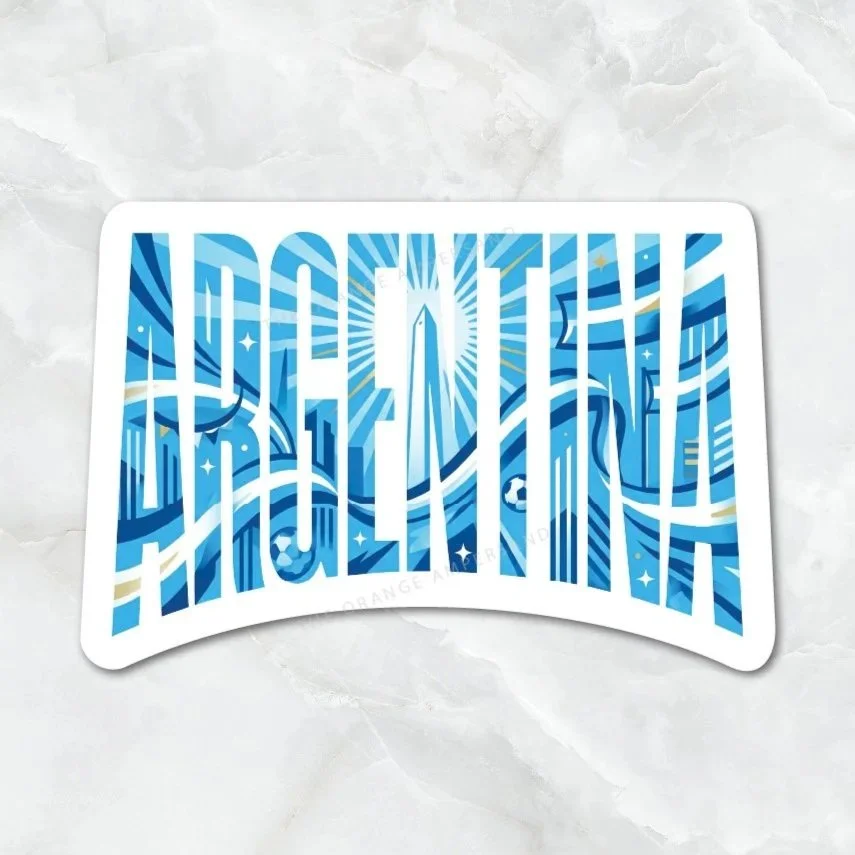 Argentina Soccer Icons Sticker
