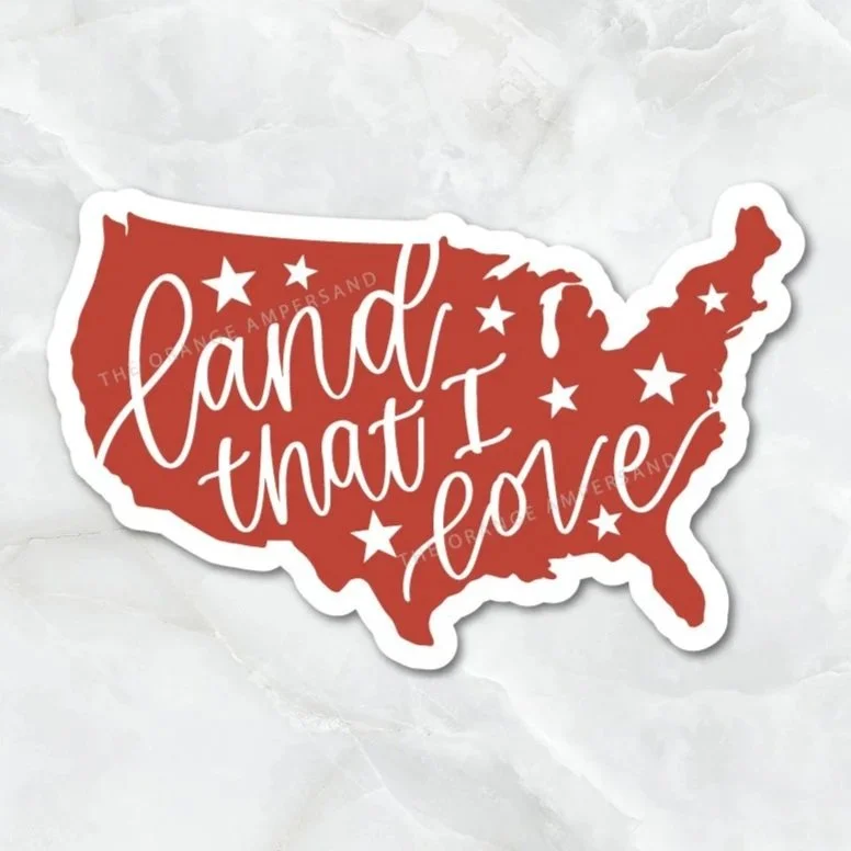 USA Land That I Love Sticker