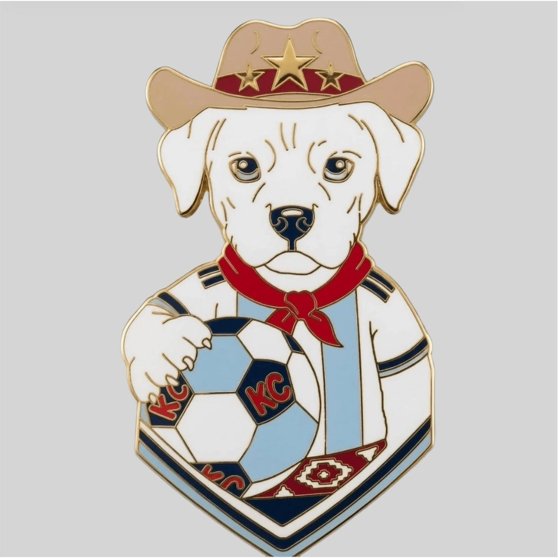 "Gaucho Dogo Argentino" Enamel Pin