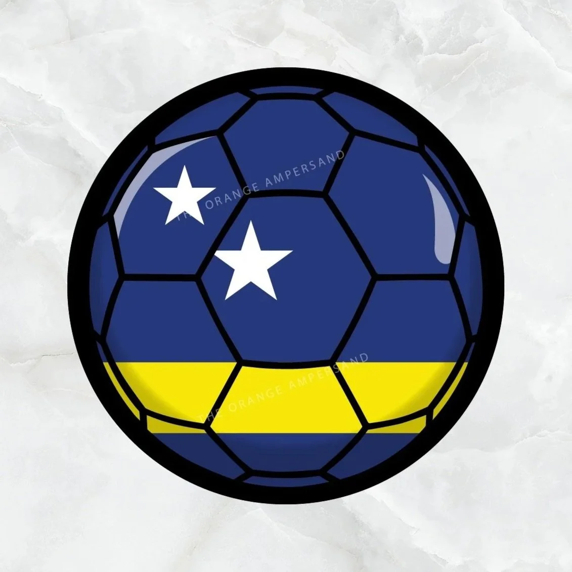 Curaçao Soccer Ball Sticker