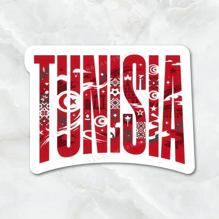 Tunisia Soccer Icons Sticker