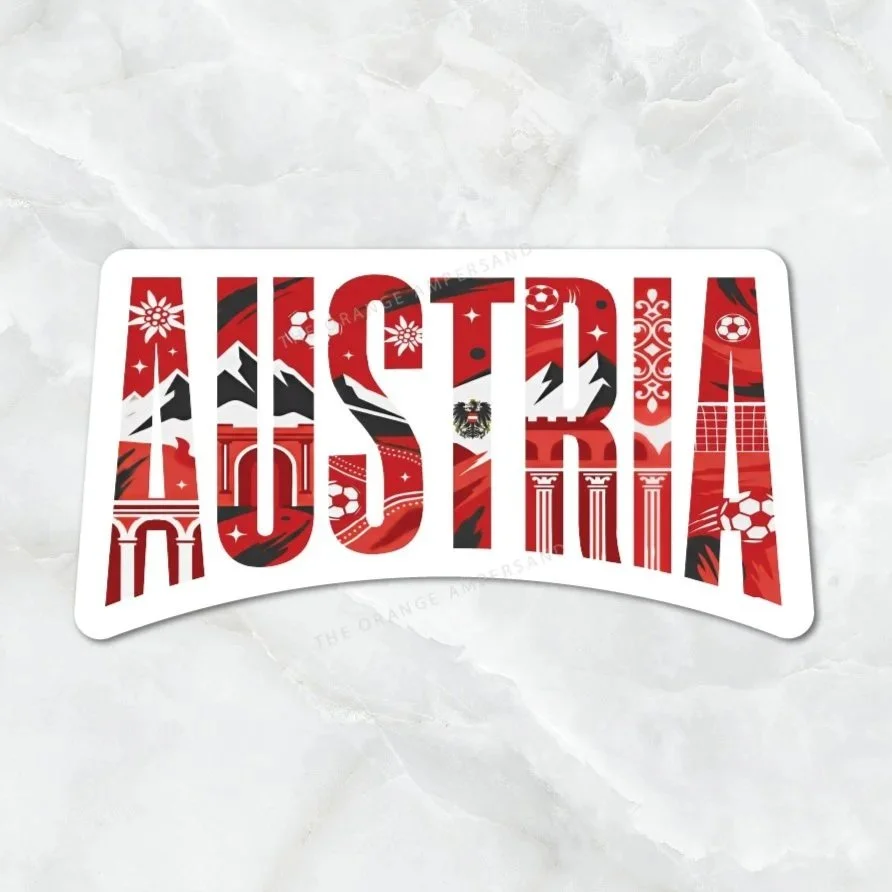 Austria Soccer Icons Sticker