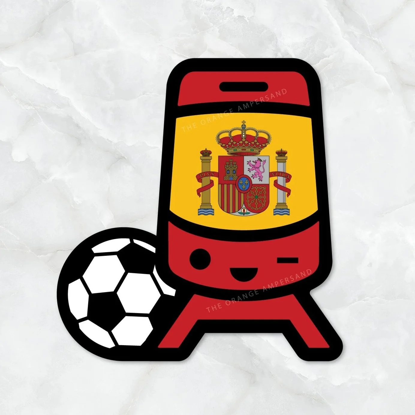 Spain KC Streetcar Soccer Sticker