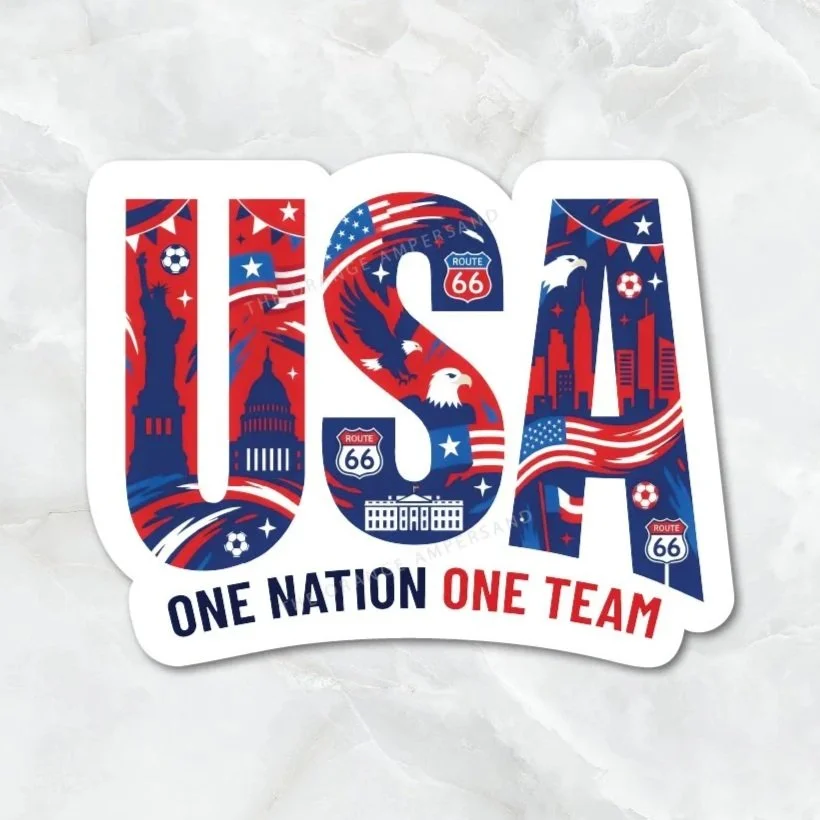 USA Soccer Icons Sticker
