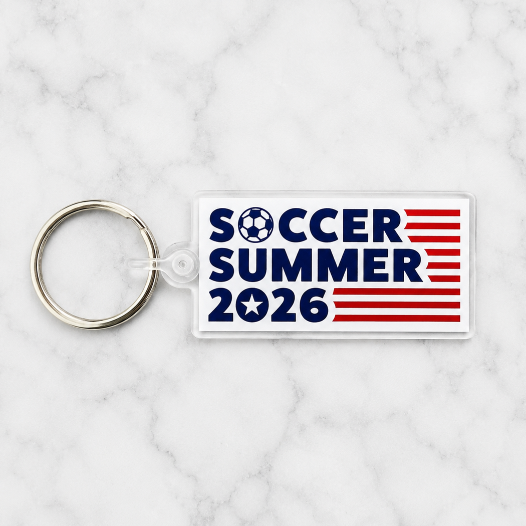 Soccer Summer Acrylic Keychain