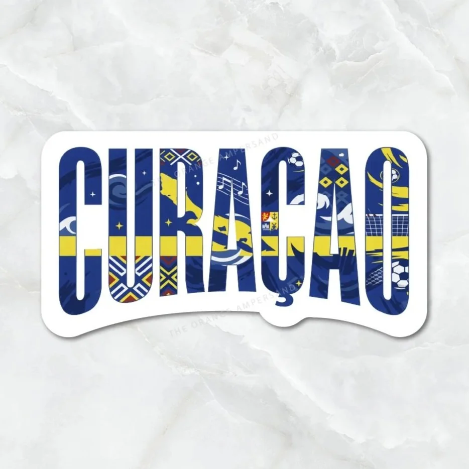 Curaçao Soccer Icons Sticker