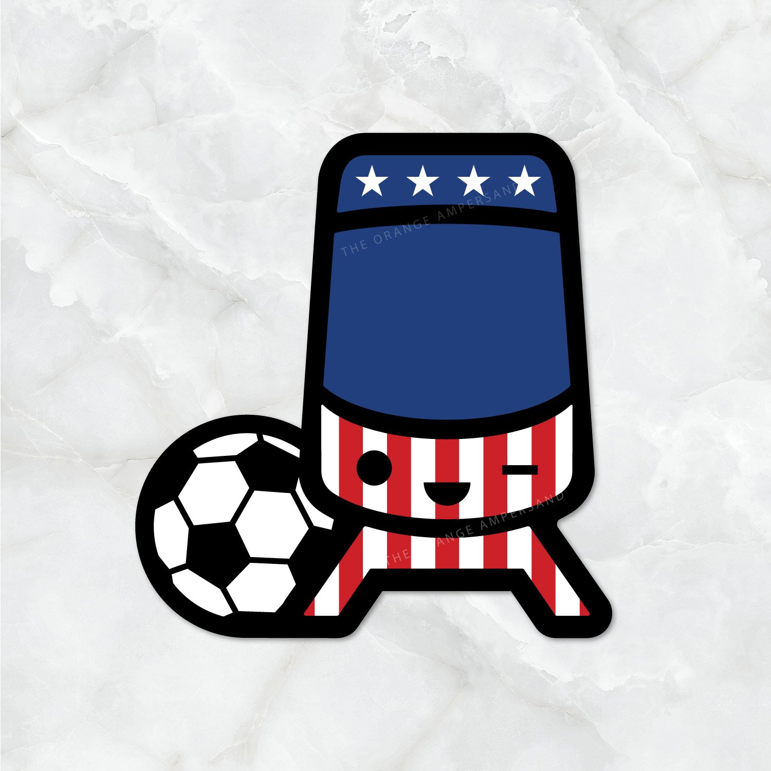 USA Soccer KC Streetcar Sticker