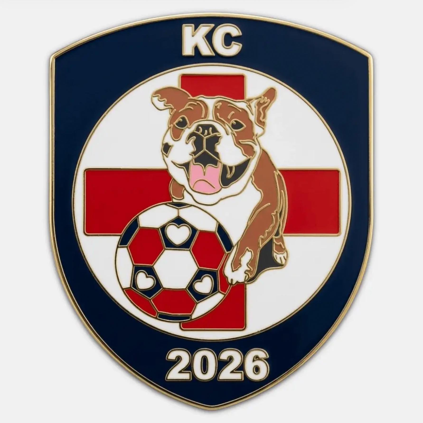 "British Bulldog in KC" Enamel Pin