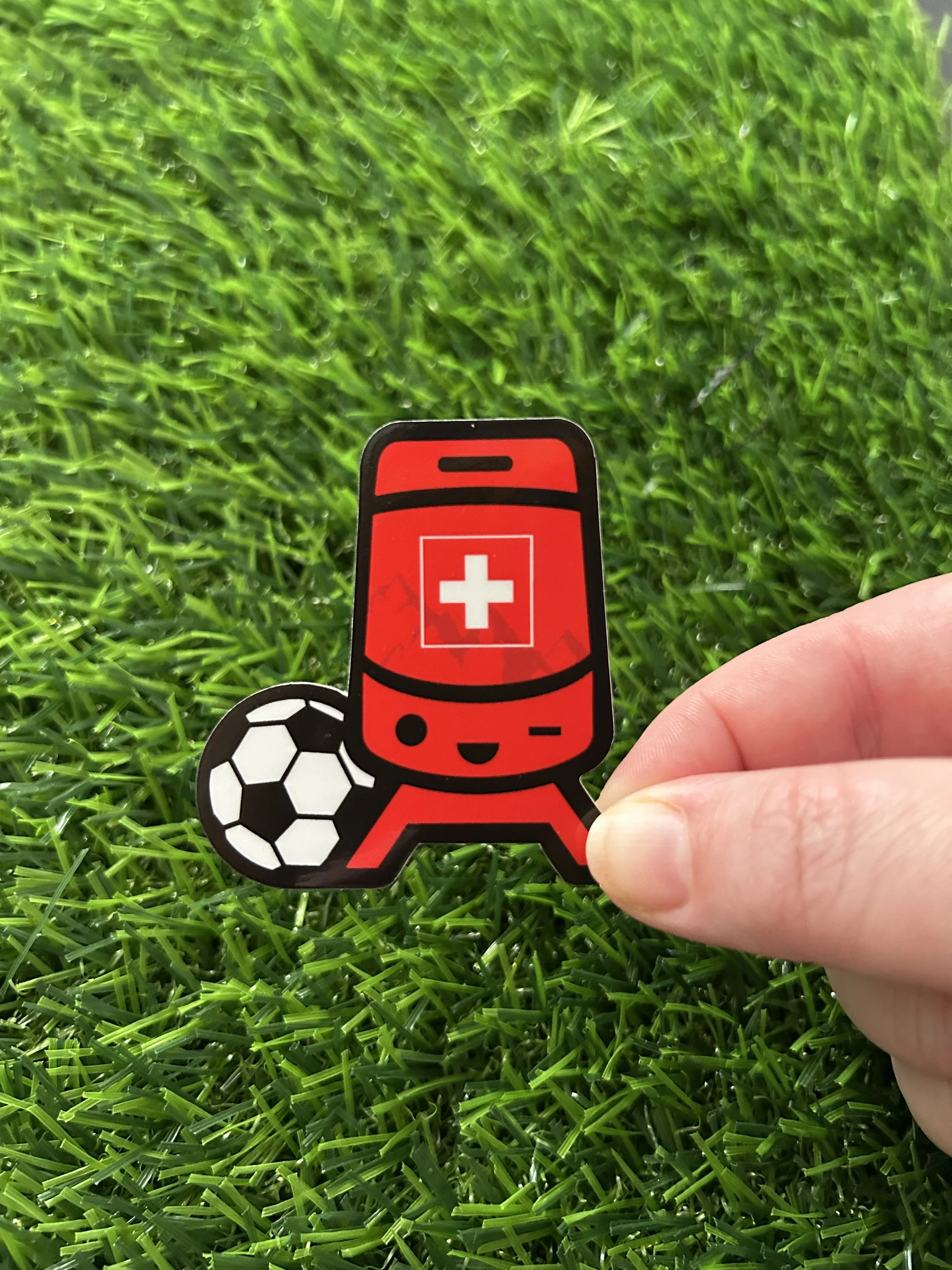 Switzerland KC Streetcar Soccer Sticker