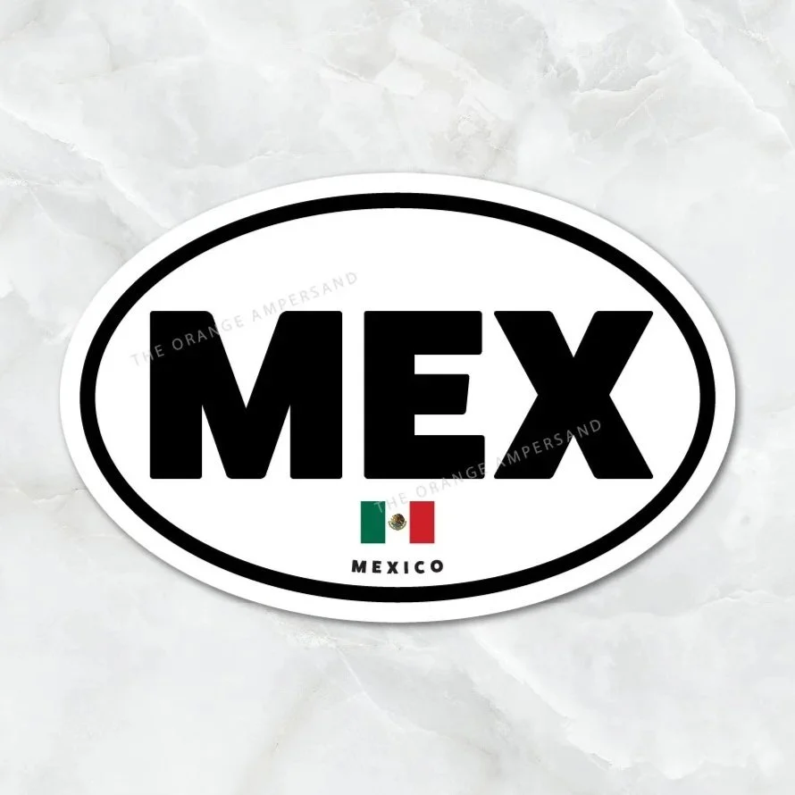 Mexico Country Code Sticker