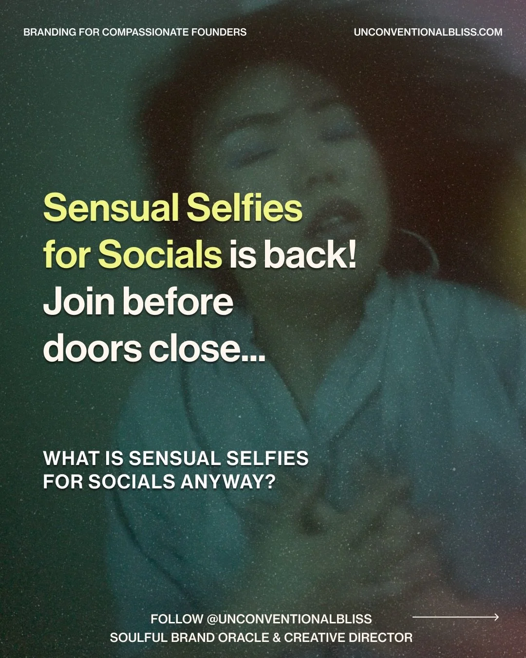 You don&rsquo;t hate photos of yourself. You hate how disconnected you feel when you&rsquo;re taking them.

You hate performing.

You hate trying to look like someone who feels more confident than you actually do.

Most people think they need better 