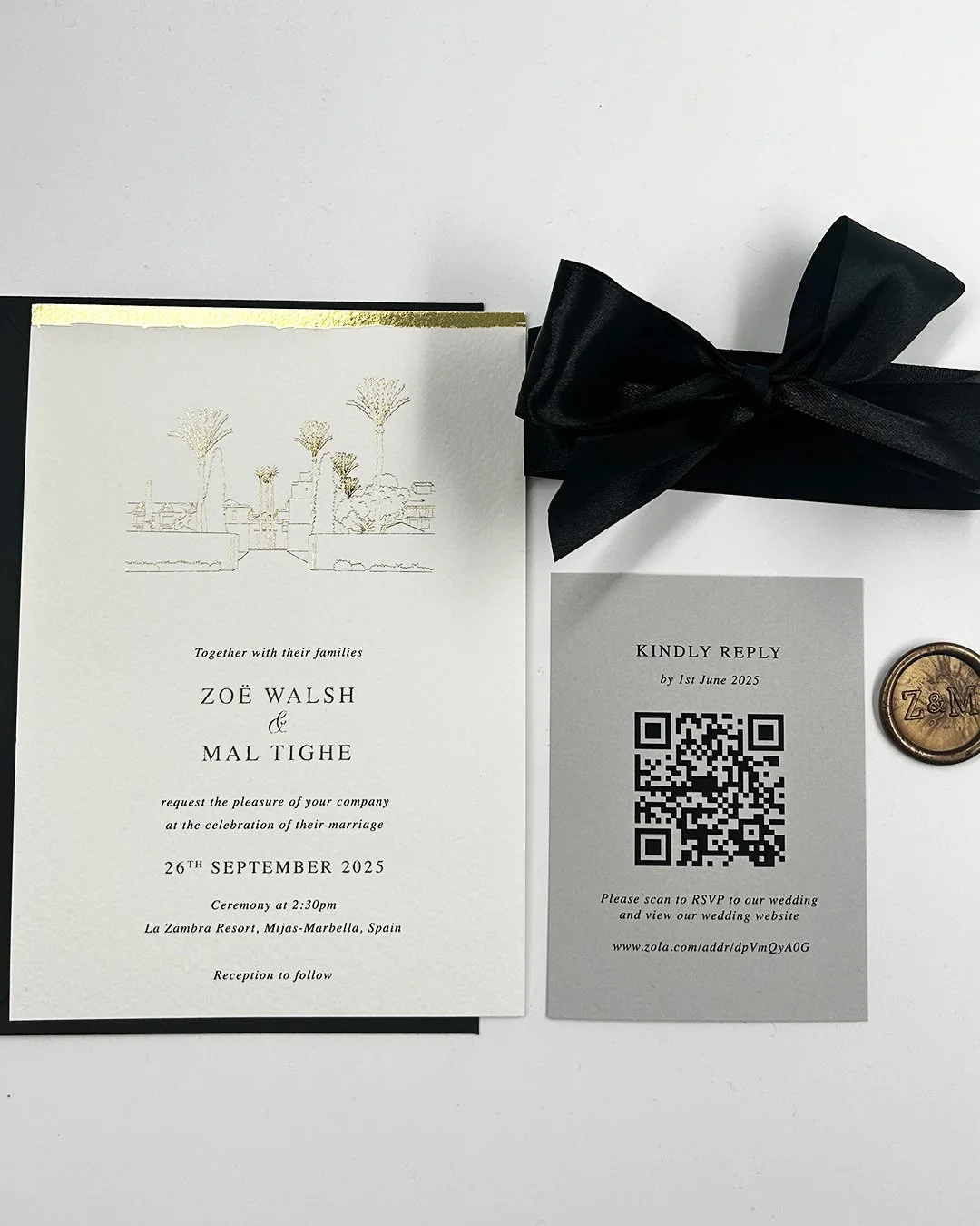 Gold Leaf | Gold Foil invitation