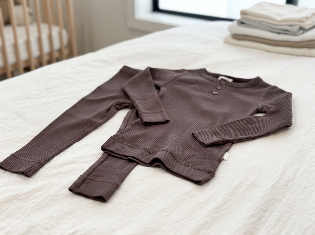 Organic Cotton Modal Henley and Legging Set