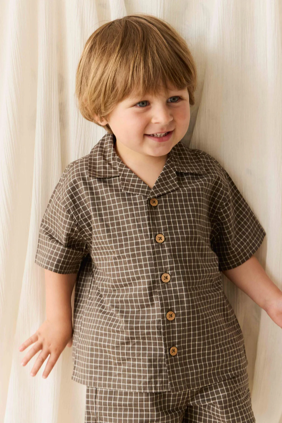 Organic Cotton Silas Shirt - Coffee Grid SET6.png