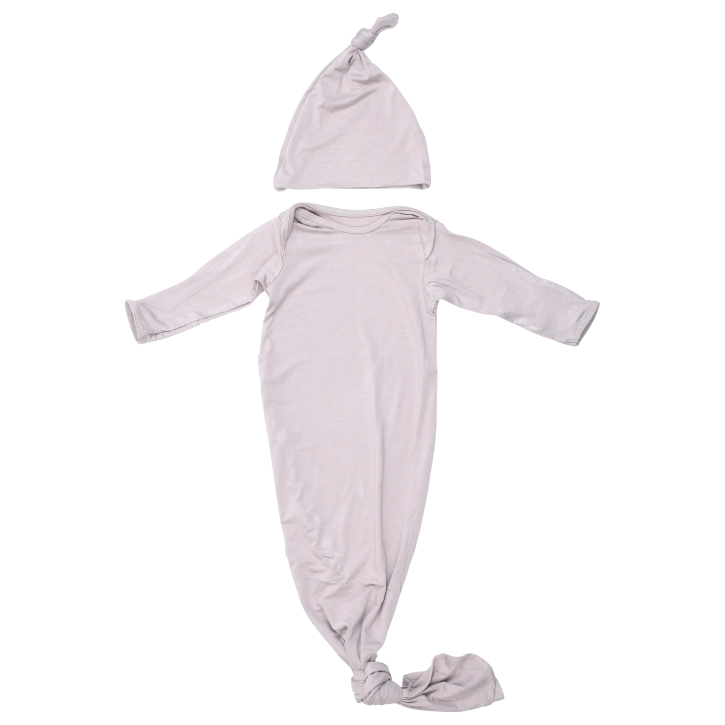 Harbor Mist Taupe Knotted Gown.png
