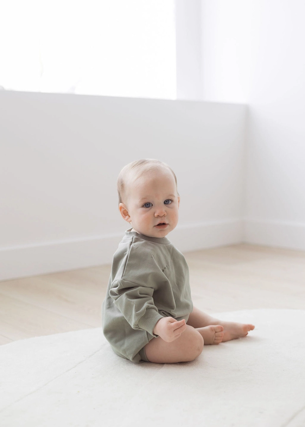 Sweatshirt Bubble Romper - Basil2.png