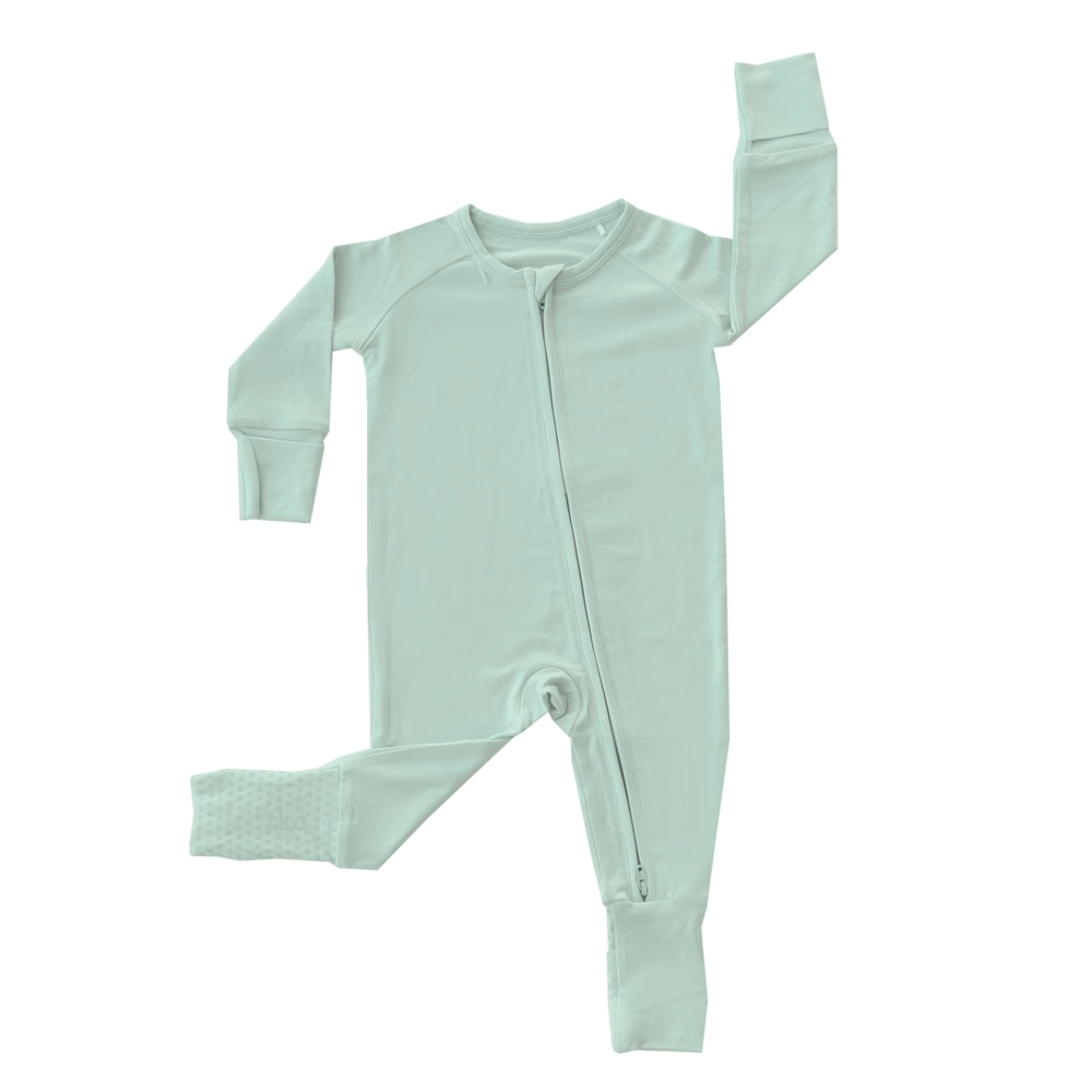 Zipper Convertable Romper - Sage Green.png