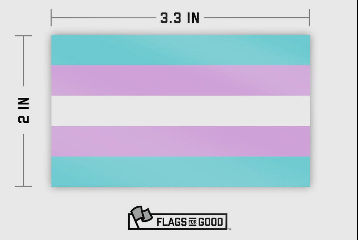 Transgender Pride Flag sticker
