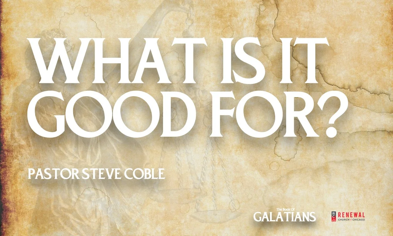 “What is it Good For? -Pastor Steve Coble episode artwork