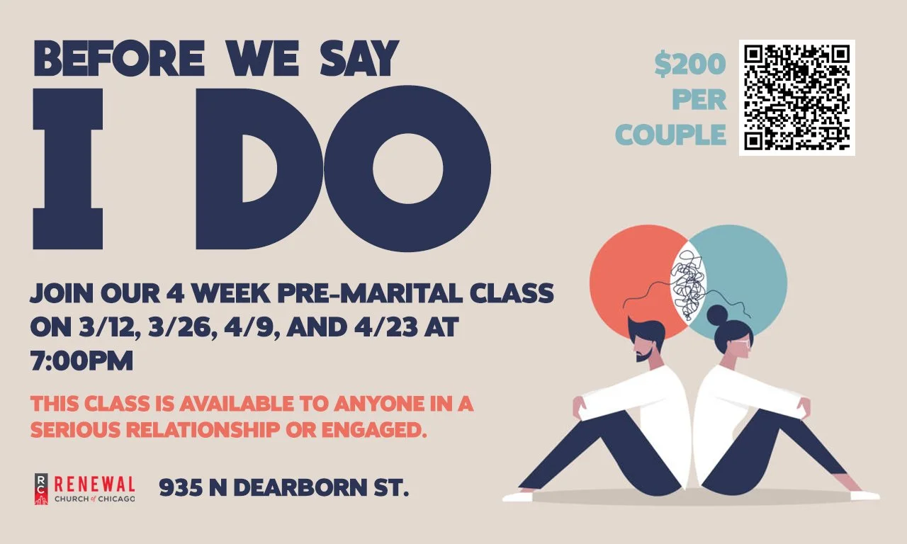 Before We Say I Do - Pre Marital Class 