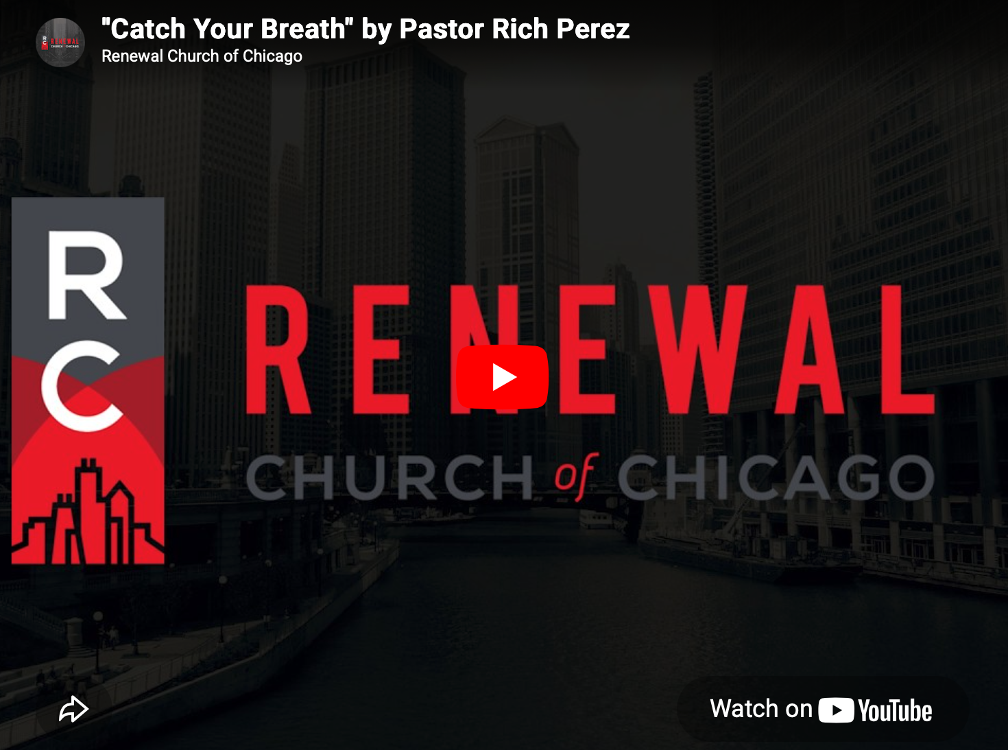 “Catch Your Breath” -Guest Preacher Rich Perez