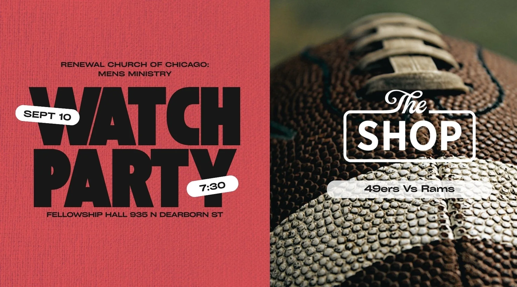 Mens Ministry: The Shop Football Season Kick-Off