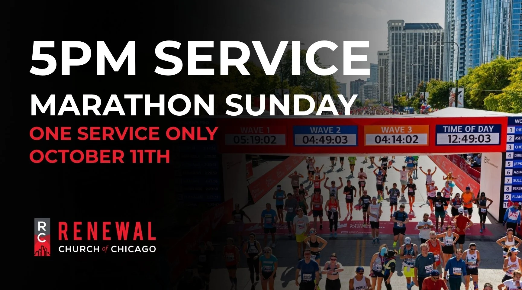 5 PM Service - Marathon Sunday