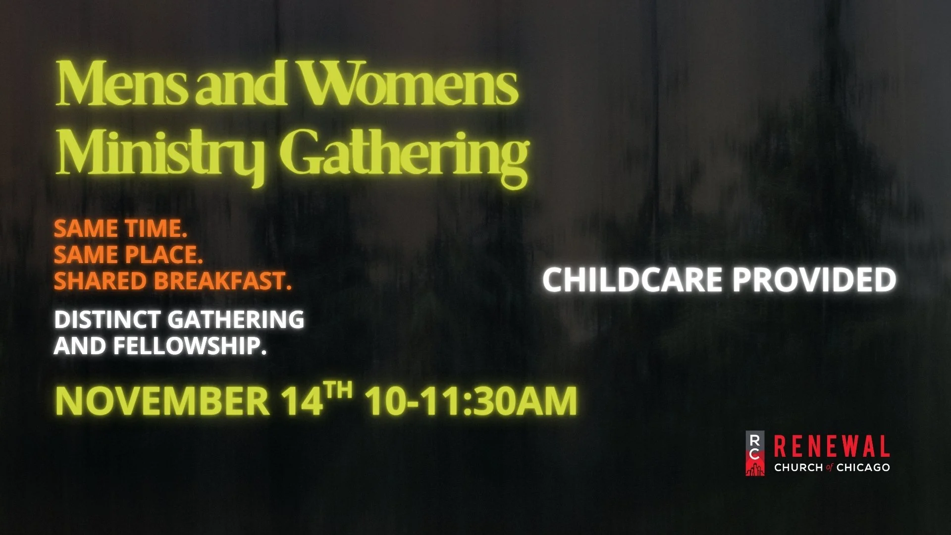 Men's and Women's Ministry Gathering