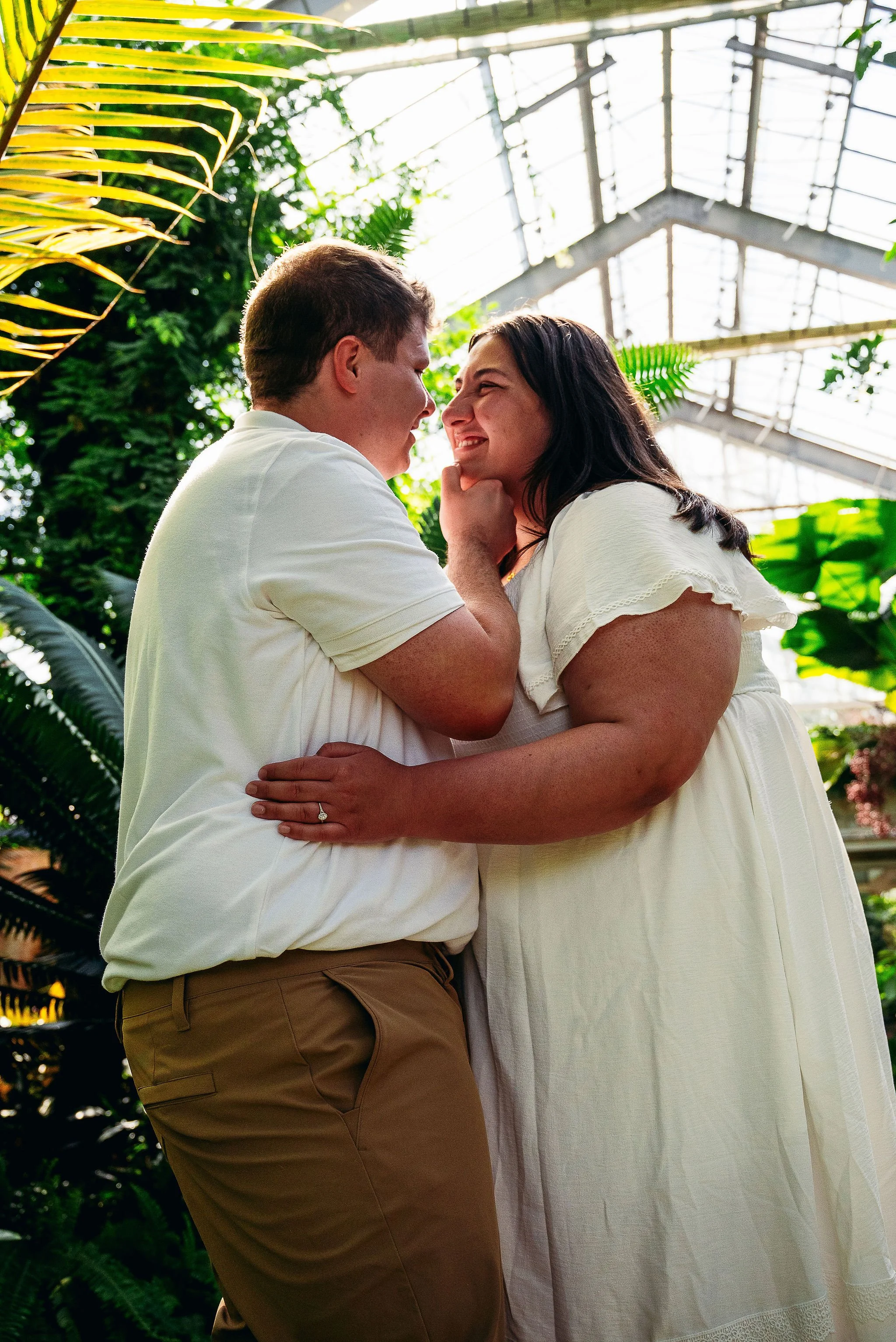 Deitch Matthaei Botanical Gardens Engagement Photoshoot