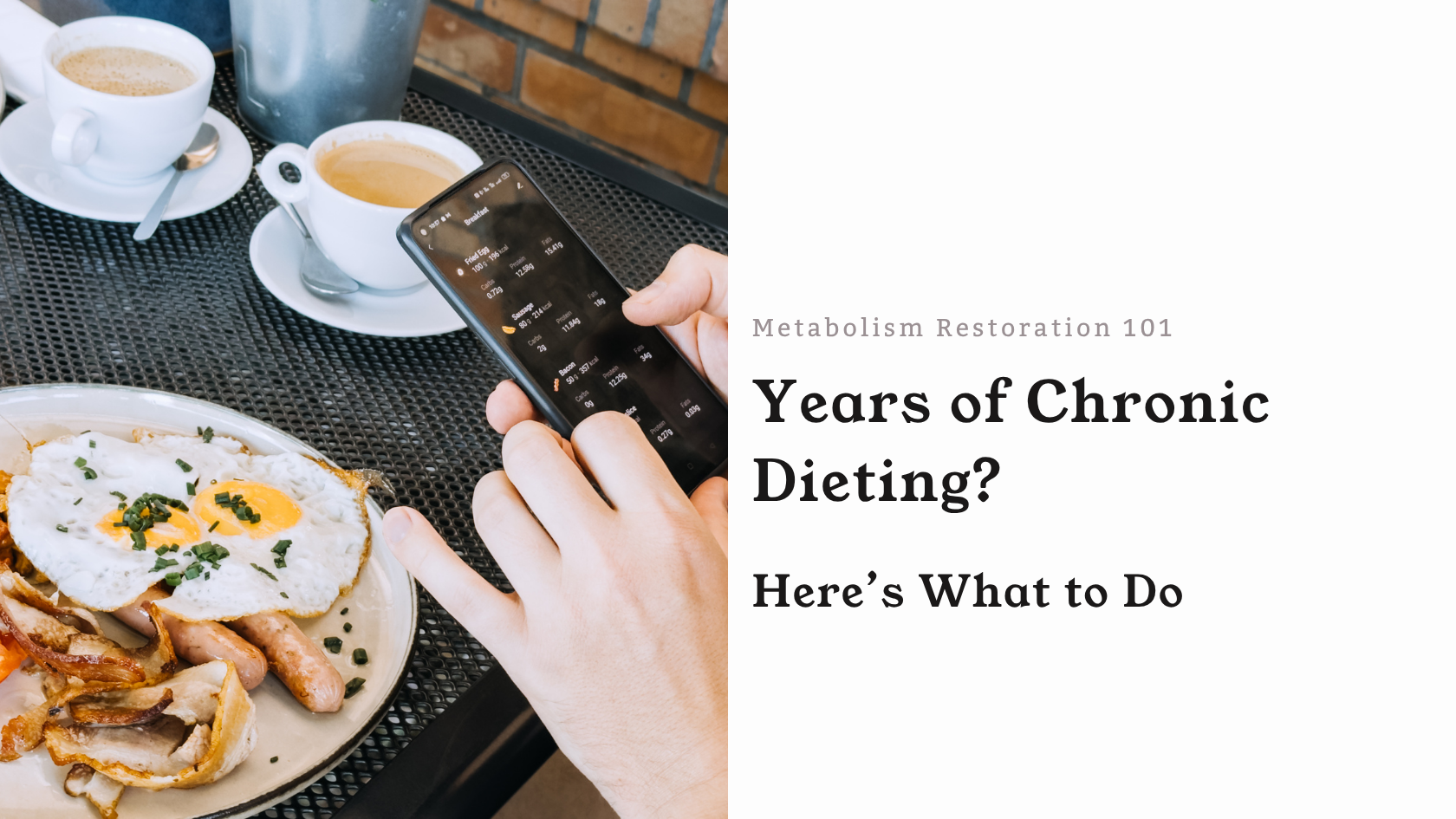 How to Restore Your Metabolism After Years of Dieting: A Science-Based Recovery Plan