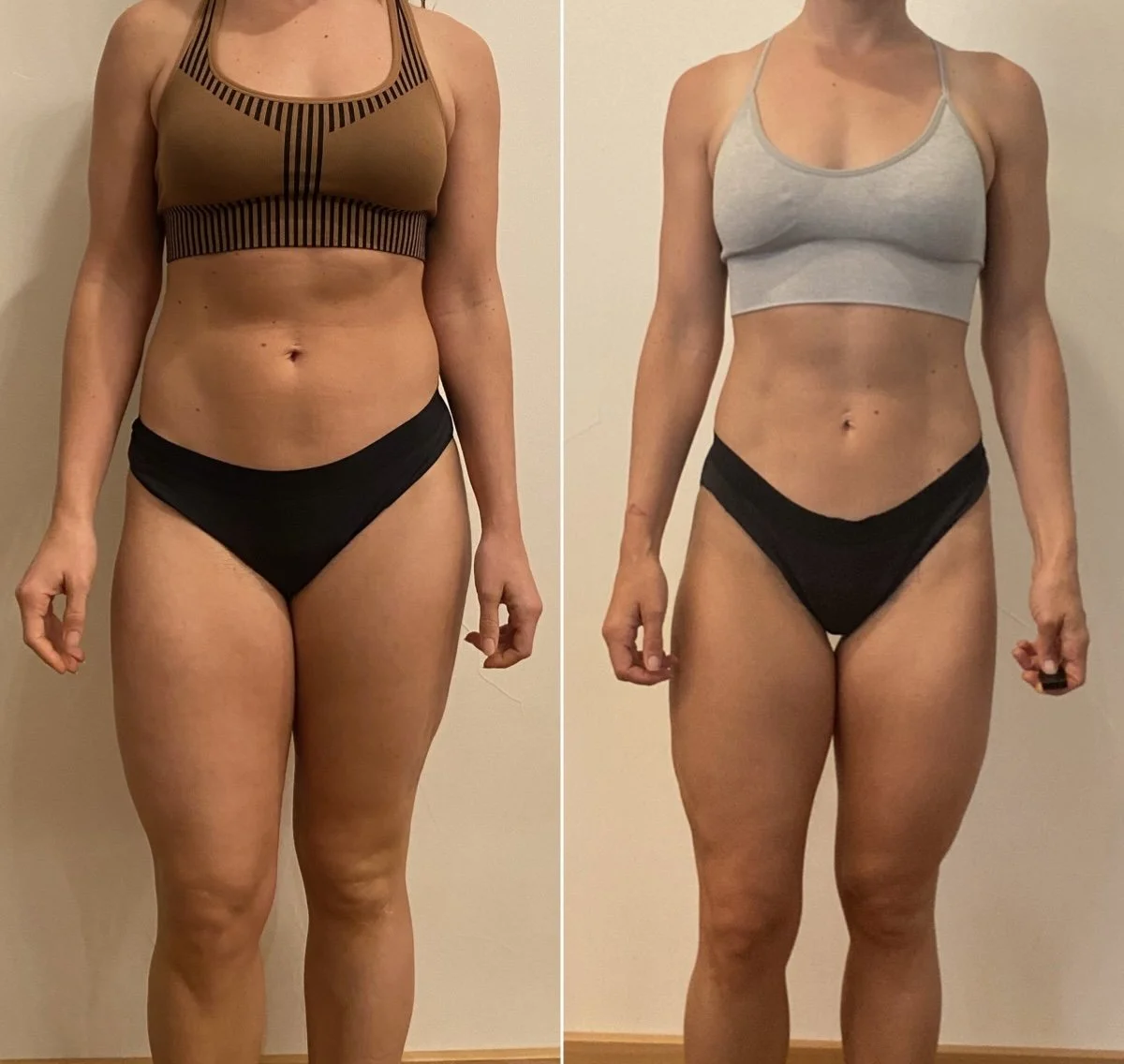 photo of a women before and after metabolism restoration